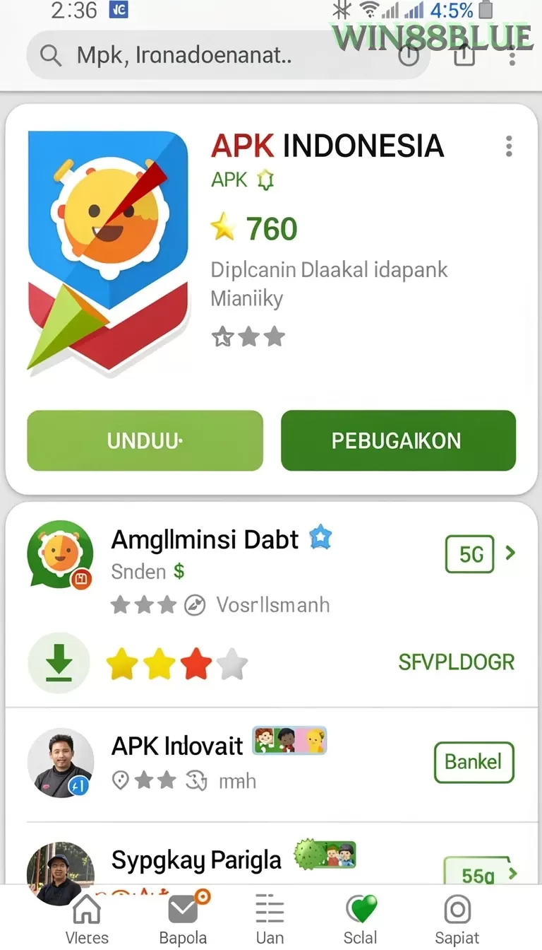 Cuplikan layar LIMATOGEL — menu navigasi