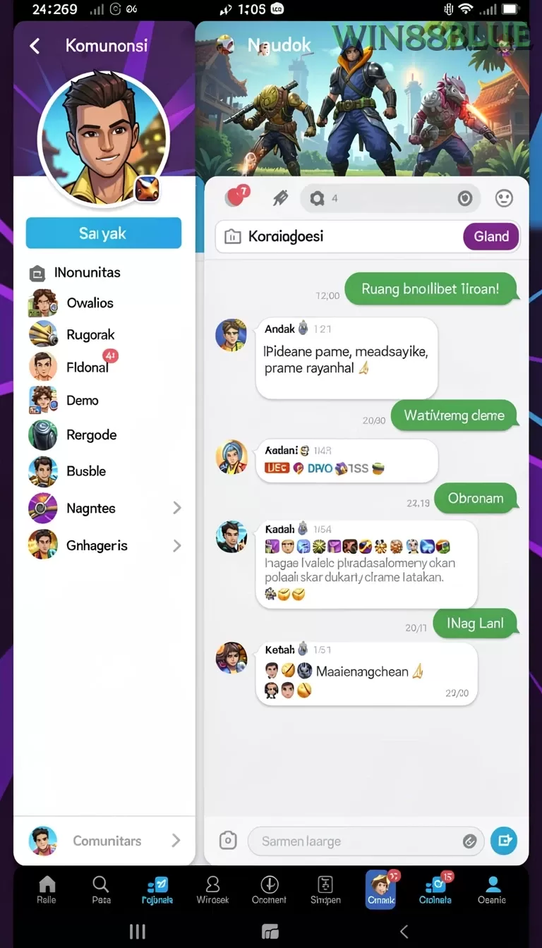 Cuplikan layar KA789 — menu navigasi