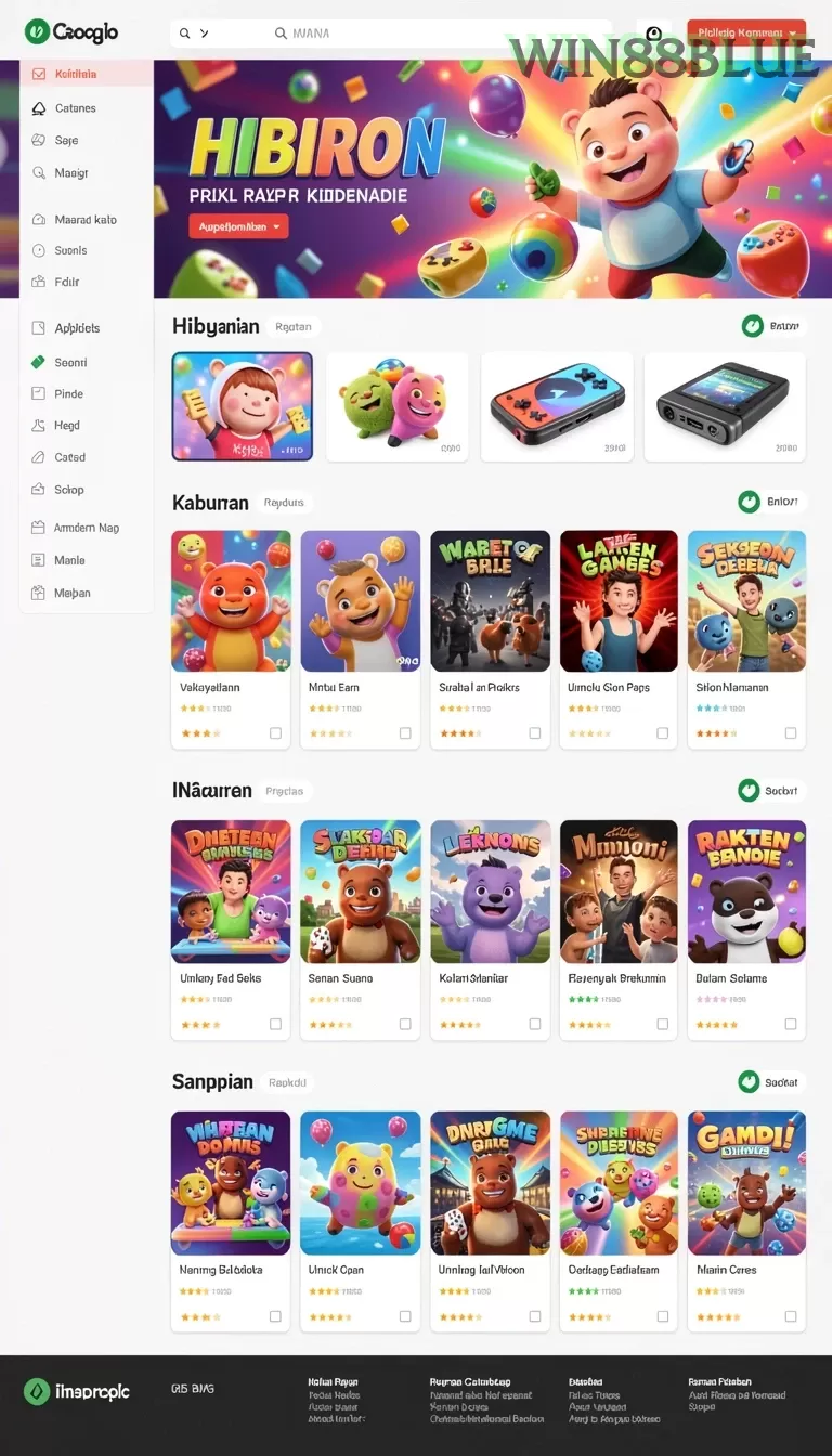 Cuplikan layar JKTGAME — halaman utama